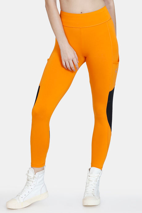 Zelocity All Day Yoga Leggings - Orange Pepper — image 3
